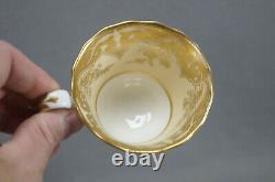 Copeland & Garrett G-28 Gold Floral Scrollwork Ivory Coffee Cup 1833-1847 A