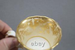 Copeland & Garrett G-28 Gold Floral Scrollwork Ivory Coffee Cup 1833-1847 A