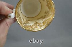 Copeland & Garrett G-28 Gold Floral Scrollwork Ivory Coffee Cup 1833-1847 A