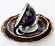 Cover Collection Coffee Reichenbach Baroque 3 Cup Plate Porcelain Cobalt Gold