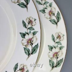 Crown Staffordshire Dinner Service Set Christmas Roses. Plates. Bone china. VTG