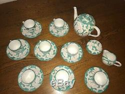 Demitasse coffee set handpainted Rare Vintage 50's Italian