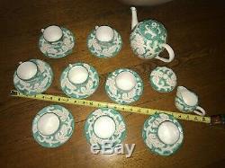 Demitasse coffee set handpainted Rare Vintage 50's Italian