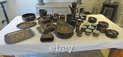 Denby Arabesque Coffee Set, Tea set and Dinner service 70 items