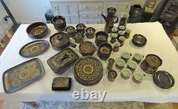 Denby Arabesque Coffee Set, Tea set and Dinner service 70 items