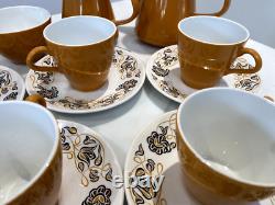 Desert Song' Coffee Set. 1960s/1970s. Vintage Poole Pottery