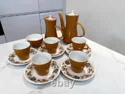 Desert Song' Coffee Set. 1960s/1970s. Vintage Poole Pottery