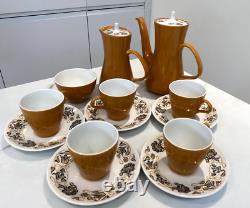 Desert Song' Coffee Set. 1960s/1970s. Vintage Poole Pottery