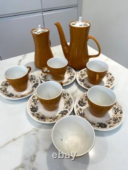 Desert Song' Coffee Set. 1960s/1970s. Vintage Poole Pottery