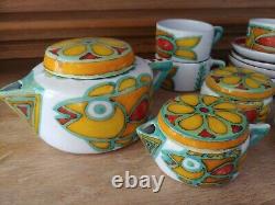 Desimone (De Simone) Hand Painted Vintage Coffee/Tea Set Made in Italy, Signed