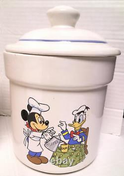Disney vintage ceramic Canister set Cookie jar Tea Coffee Sugar Flour USA Rare