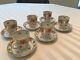 Empress Dresden Flowers Demitasse Cups And Saucers Set Of Six By Schumann