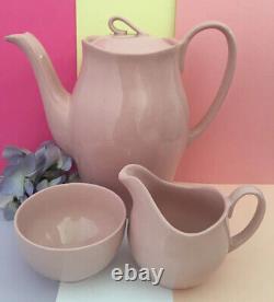 Early Vintage, Retro Johnson Brothers Rose Cloud Pink Coffee Set For Six