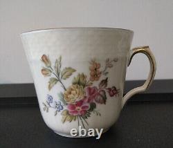 Eight Vintage Royal Copenhagen Frijsenborg Coffee Cups & Saucers (1546/910)