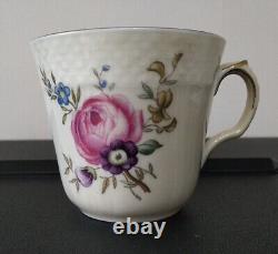 Eight Vintage Royal Copenhagen Frijsenborg Coffee Cups & Saucers (1546/910)