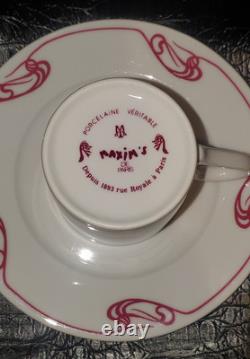 Elegant Maxim's Espresso Cup and Saucer Set Vintage Charm for Coffee Lovers 3oz