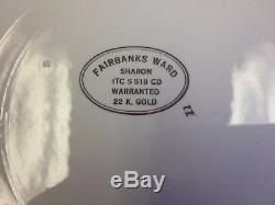Fairbanks Ward Vintage China'Sharon' 22K Gold Almost Complete Dinner Coffee Set