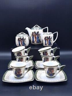 Fathi Mahmoud Limoges Coffee Set for 6 with Coffee Pot