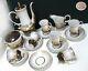 Fine Porcelain Coffee Set Ukrainian Korosten Factory Ukraine Ussr Vintage 60s