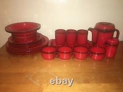 Flammfest Flame by Thomas Rosenthal 14 piece Vintage Coffee and Dish Set