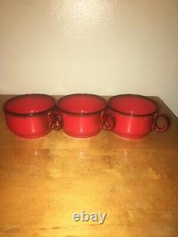 Flammfest Flame by Thomas Rosenthal 14 piece Vintage Coffee and Dish Set