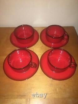 Flammfest Flame by Thomas Rosenthal 14 piece Vintage Coffee and Dish Set