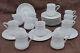 French Coffee Set 10 Cups And Saucers Lattice White Porcelain Le Lourious Berr