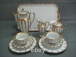 Fürstenberg Grecque Athena coffee service for 2 people with tray and core
