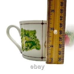 Georges Briard vintage coffee Cups and Saucers, 12 piece set, la salade, signed