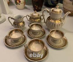 German Porcelain Stunning vintage Oscar Schlegelmilch demitasse coffee service