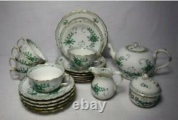 Germany Meissen Indian Green Pattern Coffee Service Set