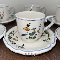 Gien Oiseaux de Paradis Coffee Tea Cup & Saucer Set Bird Of Paradise