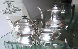 Gleaming 4pc Sheffield Silver Plated Vintage Coffee/tea Set Viners
