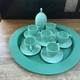 Guzzini Vintage Coffee Expresso Cups/saucers And Tray