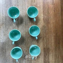 Guzzini Vintage Coffee Expresso Cups/Saucers And Tray