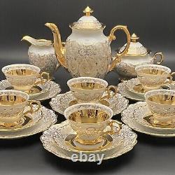 Haus Dresden After Dinner Coffee Service Dekor 56 Set for 6 Western Germany 21pc