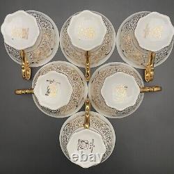 Haus Dresden After Dinner Coffee Service Dekor 56 Set for 6 Western Germany 21pc