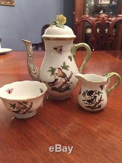 Herend Vintage Rothschild Coffee Set Collectible