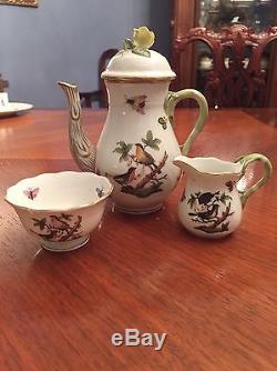 Herend Vintage Rothschild Coffee Set Collectible