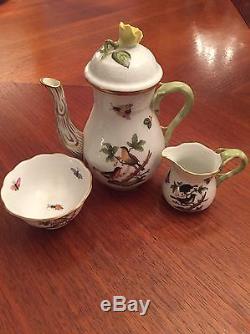 Herend Vintage Rothschild Coffee Set Collectible