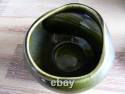 Holkham Vintage Pottery Owl Eye Green Coffee Set 4x Cups Jug & Sugar Bowl