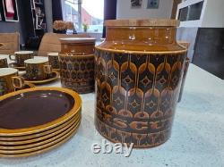 Hornsea Bronte Tea Suga Coffee Biscuit set 70s retro vintage