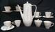 Hutschenreuther Porcelain Espresso Coffee Service Mid Century Modern Quality