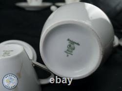 Hutschenreuther Porcelain Espresso Coffee Service MID Century Modern Quality