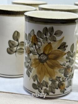 Immaculate vintage 1970s complete Jersey Pottery Coffee set with jug bowl & cup