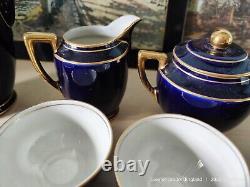Jimenau Echt Cobalt Von Henneberg Coffee Set (Vintage)