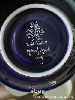 Jimenau Echt Cobalt Von Henneberg Coffee Set (Vintage)