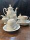 Johann Haviland Blue Garland Tea/coffee Pot Creamer & Sugar Bowl Set Germany Vtg