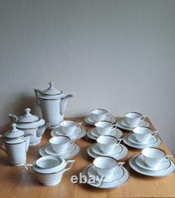 Johann Seltman Vohenstrauss Vtg Porcelain Art Deco Tea/coffee Service Trio Set