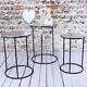 Karari Set Of 3 Round Occasional Tables Vintage Nest Side End Table Coffee
